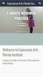 Mobile Screenshot of expressiveartsflorida.com