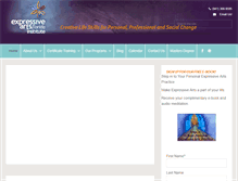 Tablet Screenshot of expressiveartsflorida.com